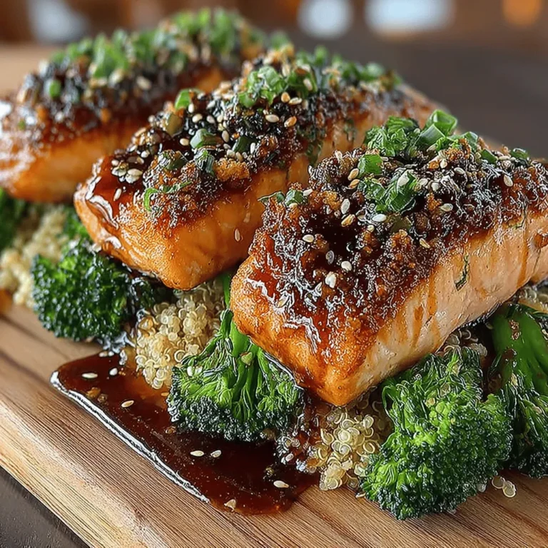- 4 Lachsfilets (ca. 170 g jedes) - 120 ml Teriyaki-Sauce - 2 Esslöffel Olivenöl - 1 Esslöffel Honig (optional für zusätzliche Süße) - 1 Knoblauchzehe, fein gehackt - 1 Teelöffel frischer oder gemahlener Ingwer, gerieben - 1 Esslöffel Sesamkörner (zum Garnieren) - 2 Tassen Brokkoliröschen - Salz und Pfeffer nach Geschmack - Gekochter Reis oder Quinoa zum Servieren (optional)