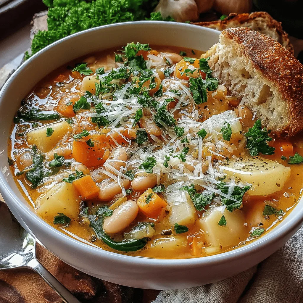 Die wärmende weiße Bohnen-Suppe ist nicht nur ein Genuss für den Gaumen, sondern auch eine Umarmung in einer Schüssel. Diese herzhafte Suppe ist perfekt für kalte Tage und bietet nicht nur Wärme, sondern auch eine Fülle von Nährstoffen. Dank der Kombination aus weißen Bohnen und frischem Gemüse ist sie nicht nur sättigend, sondern auch reich an Ballaststoffen und Proteinen.