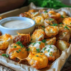 Schnelle und käsehaltige Knoblauch-Ranch-Kartoffeln sind das perfekte Gericht für alle, die sich nach einer herzhaften Beilage sehnen. Dieses Rezept kombiniert zarte Baby-Kartoffeln mit einer köstlichen Mischung aus Ranch-Gewürz, Knoblauch und schmelzendem Cheddar-Käse, was es zu einem Geschmackserlebnis macht, das Sie nicht verpassen sollten.